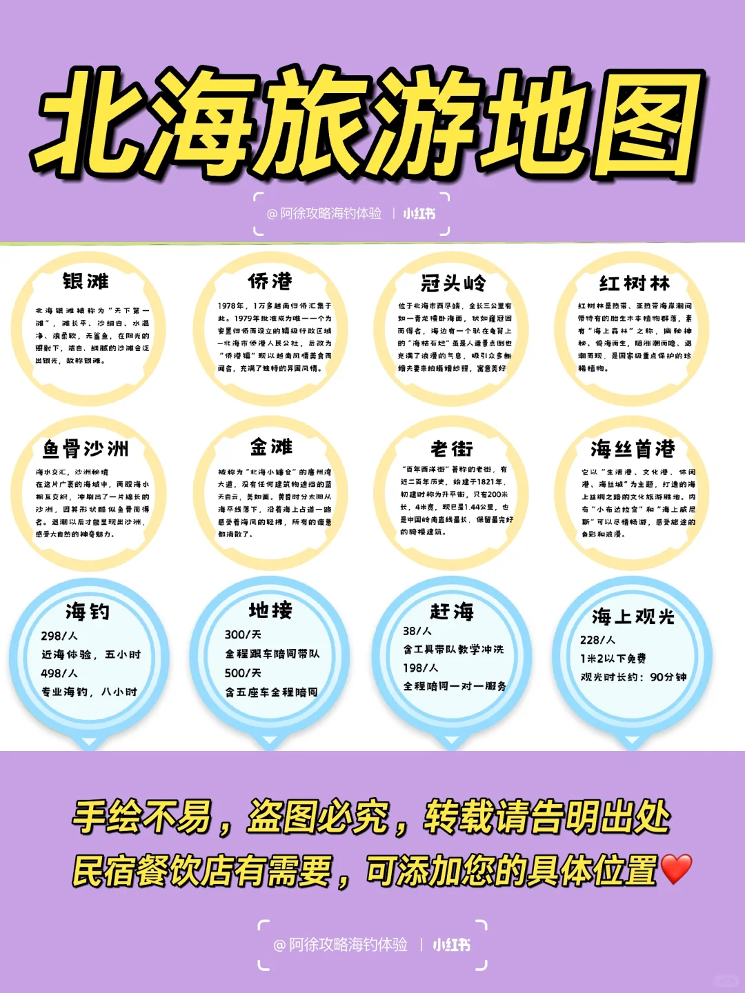 北海地图｜北海旅游攻略一篇看完❤️无广告❤️