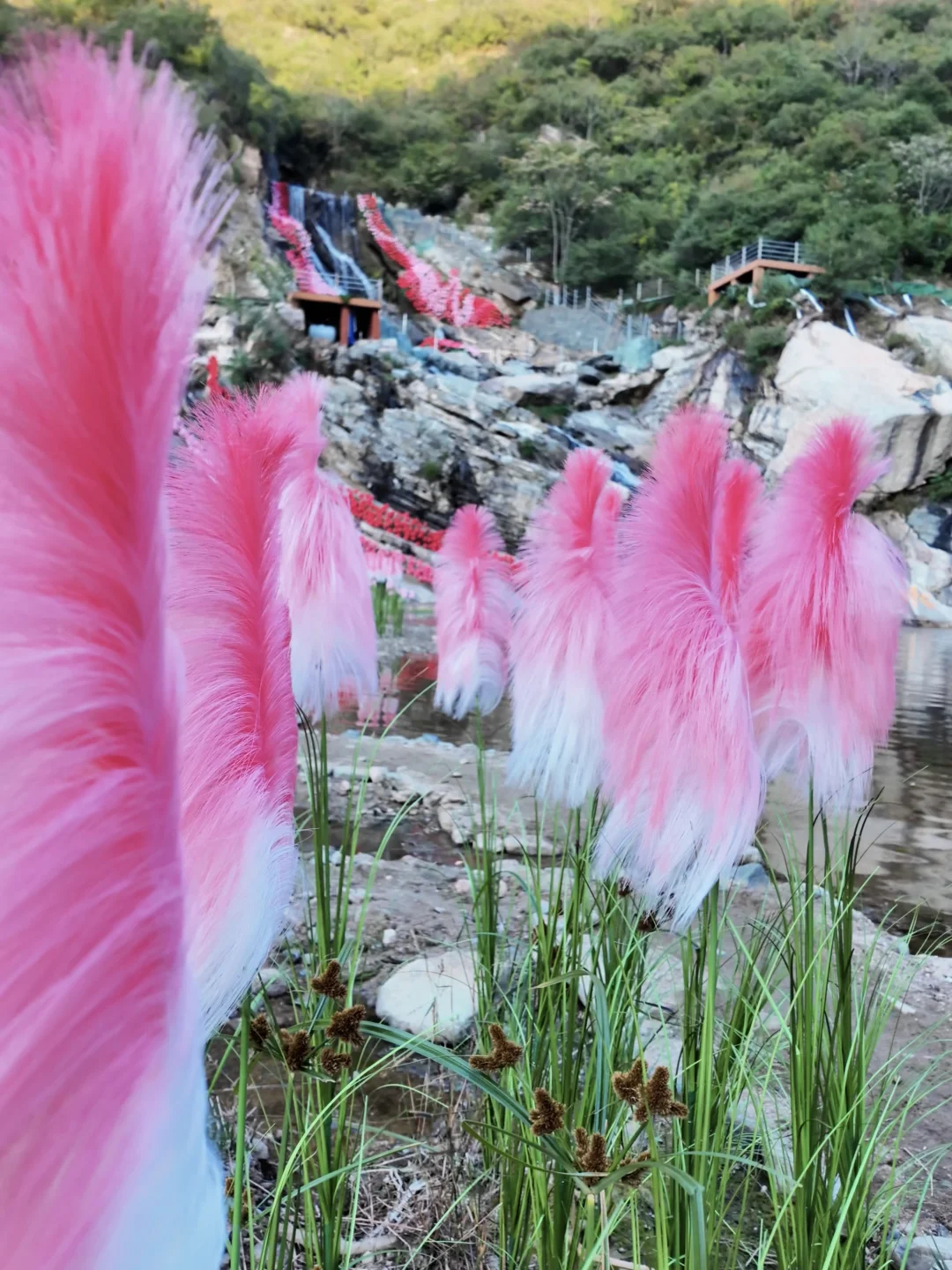 石家庄出发1h|十一解锁花海瀑布