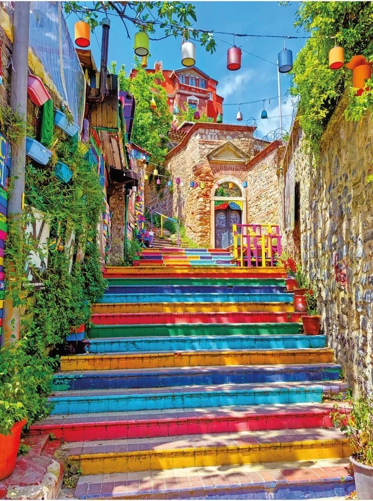 💫如梦似幻,涂鸦小镇壁纸🏝🏡
