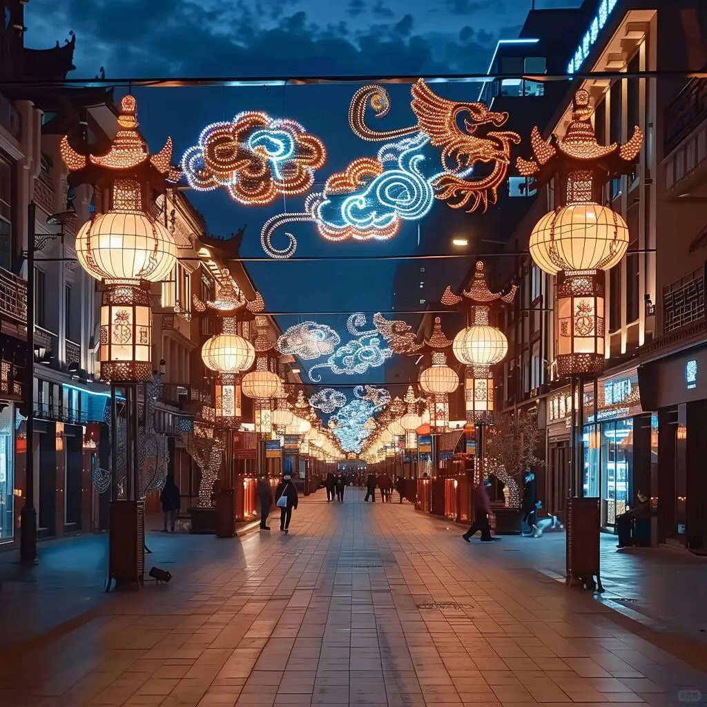 🌌💫🏮梦回千年-古镇夜未央！✨
