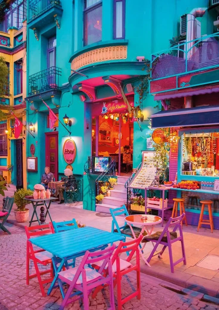 💫如梦似幻,涂鸦小镇壁纸🏝🏡