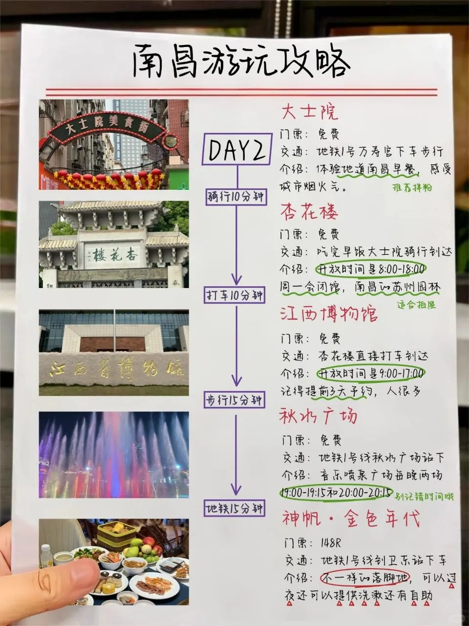 国庆去南昌旅游，没有比这更详细了的攻略吧