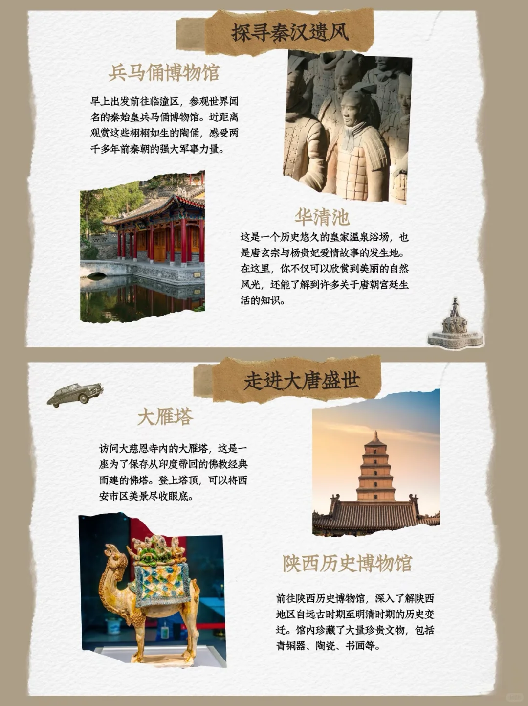 吐血整理！西安必打卡景点+美食天花板💯