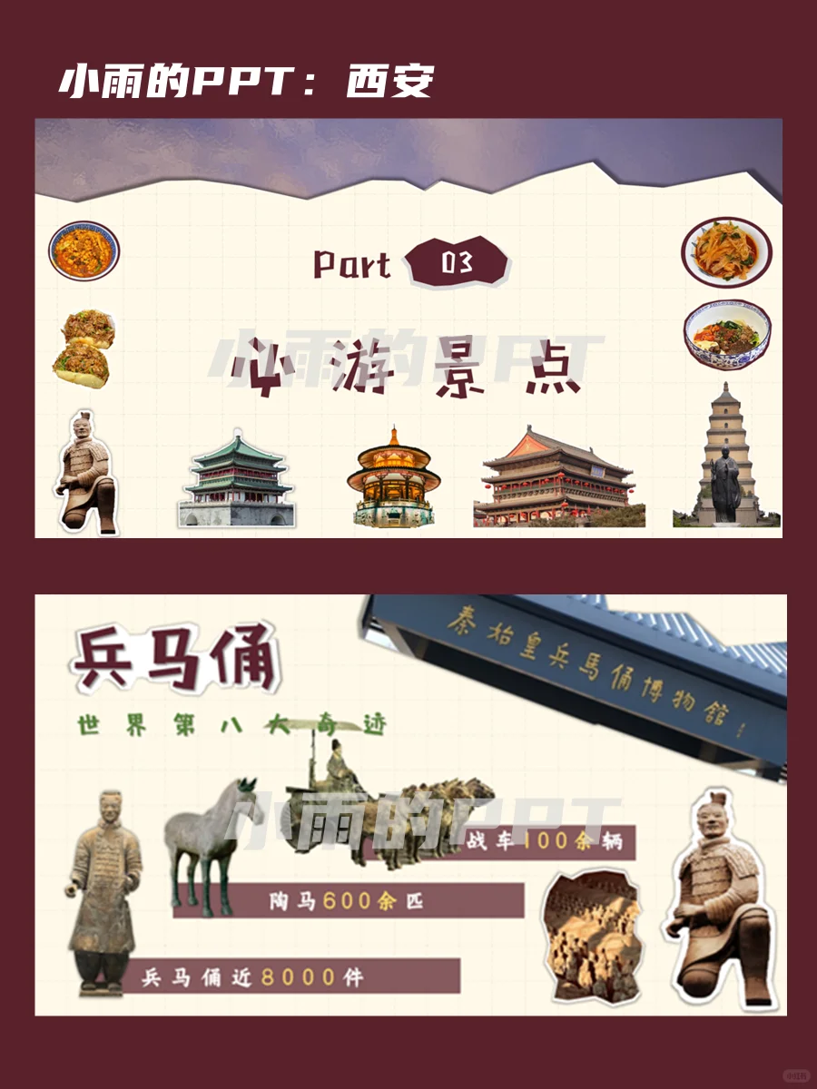 西安PPT：人文历史景点美食