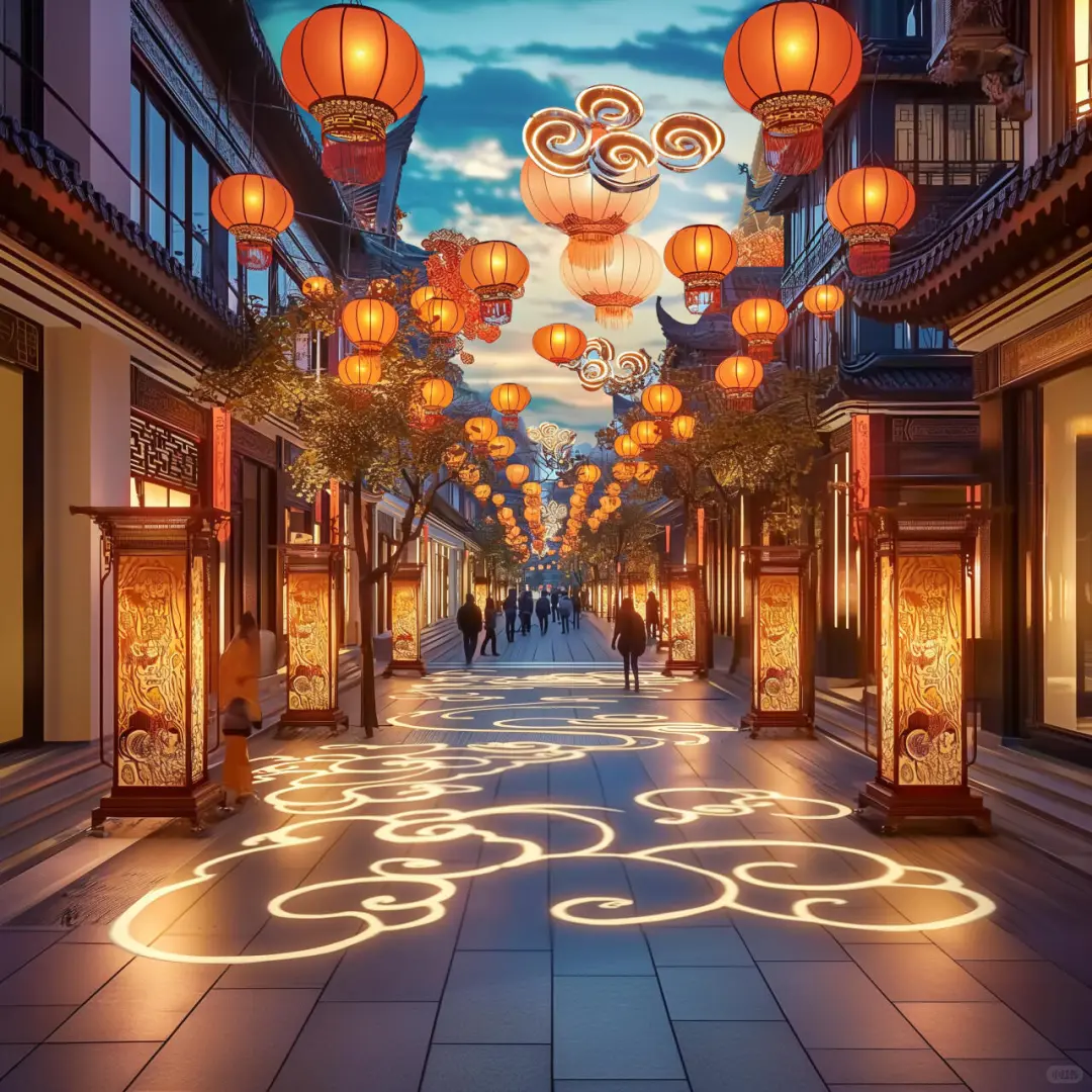 🌌💫🏮梦回千年-古镇夜未央！✨