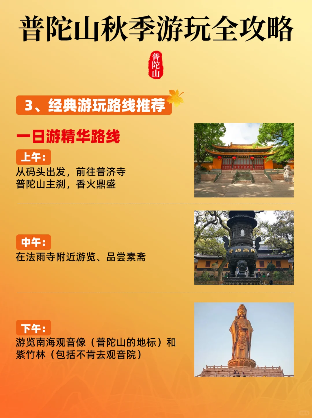 秋天来普陀山才是最棒的！一篇告诉你