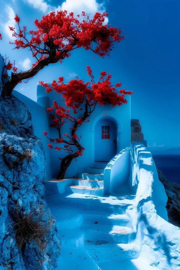 💫如梦似幻,涂鸦小镇壁纸🏝🏡