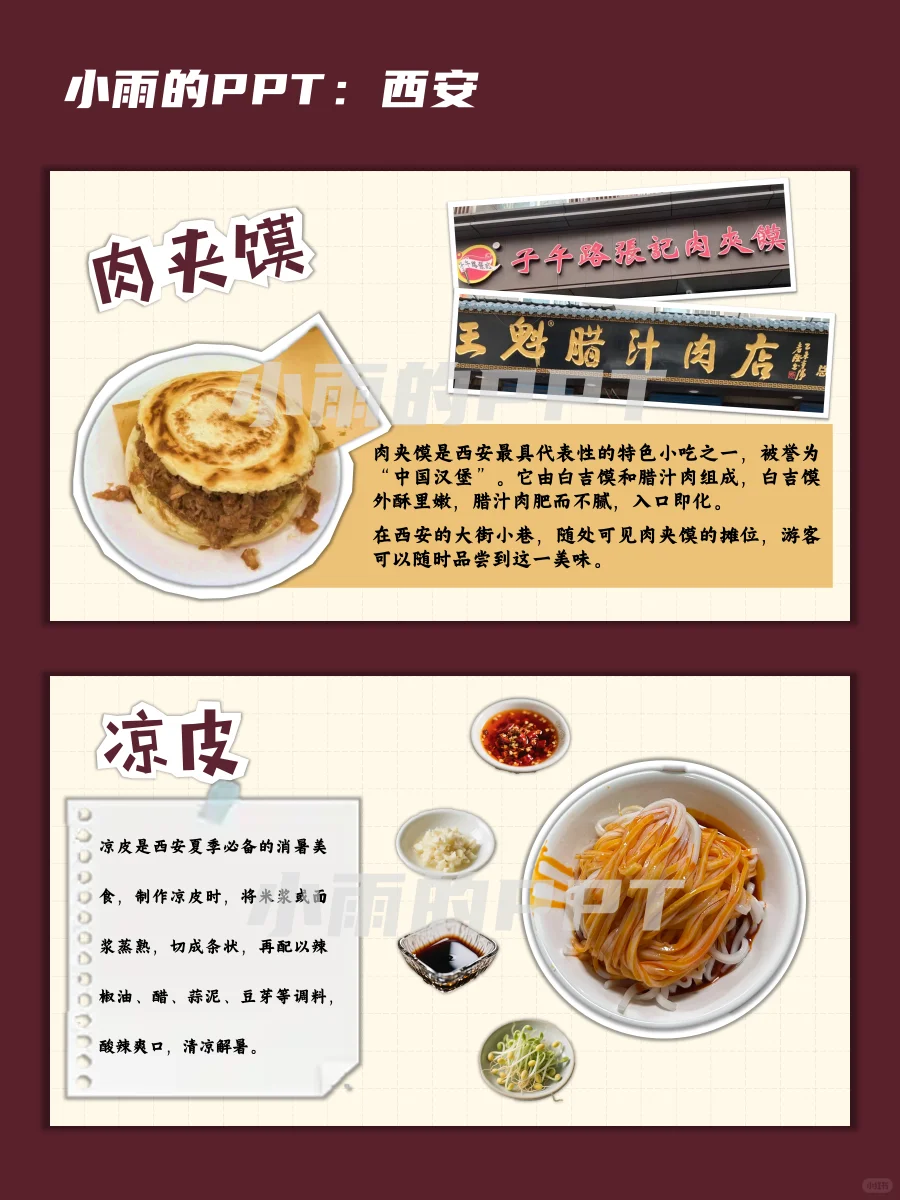 西安PPT：人文历史景点美食
