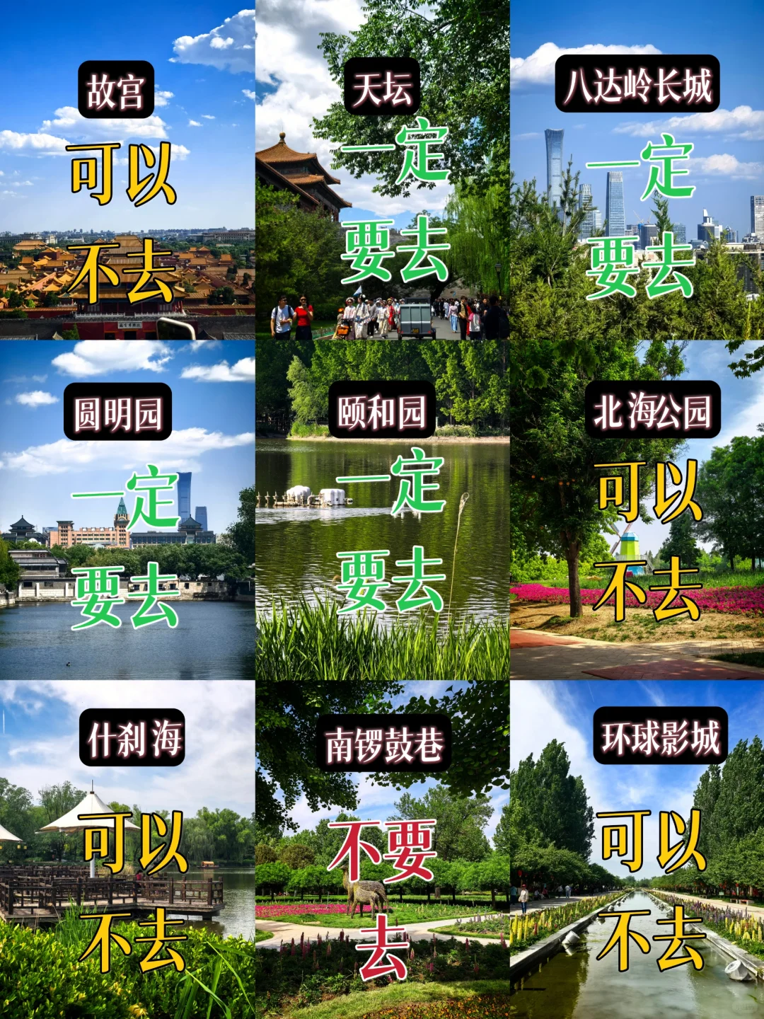 ❗️北京本地人真心提醒，故宫等地可以不去