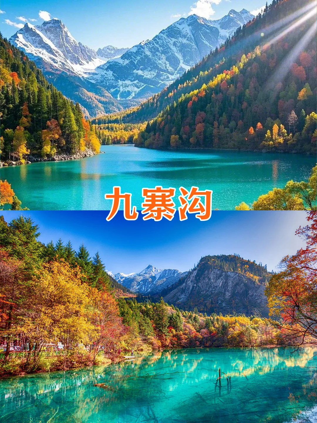 九寨沟7天跟团游人均1k+承包秋天的快乐