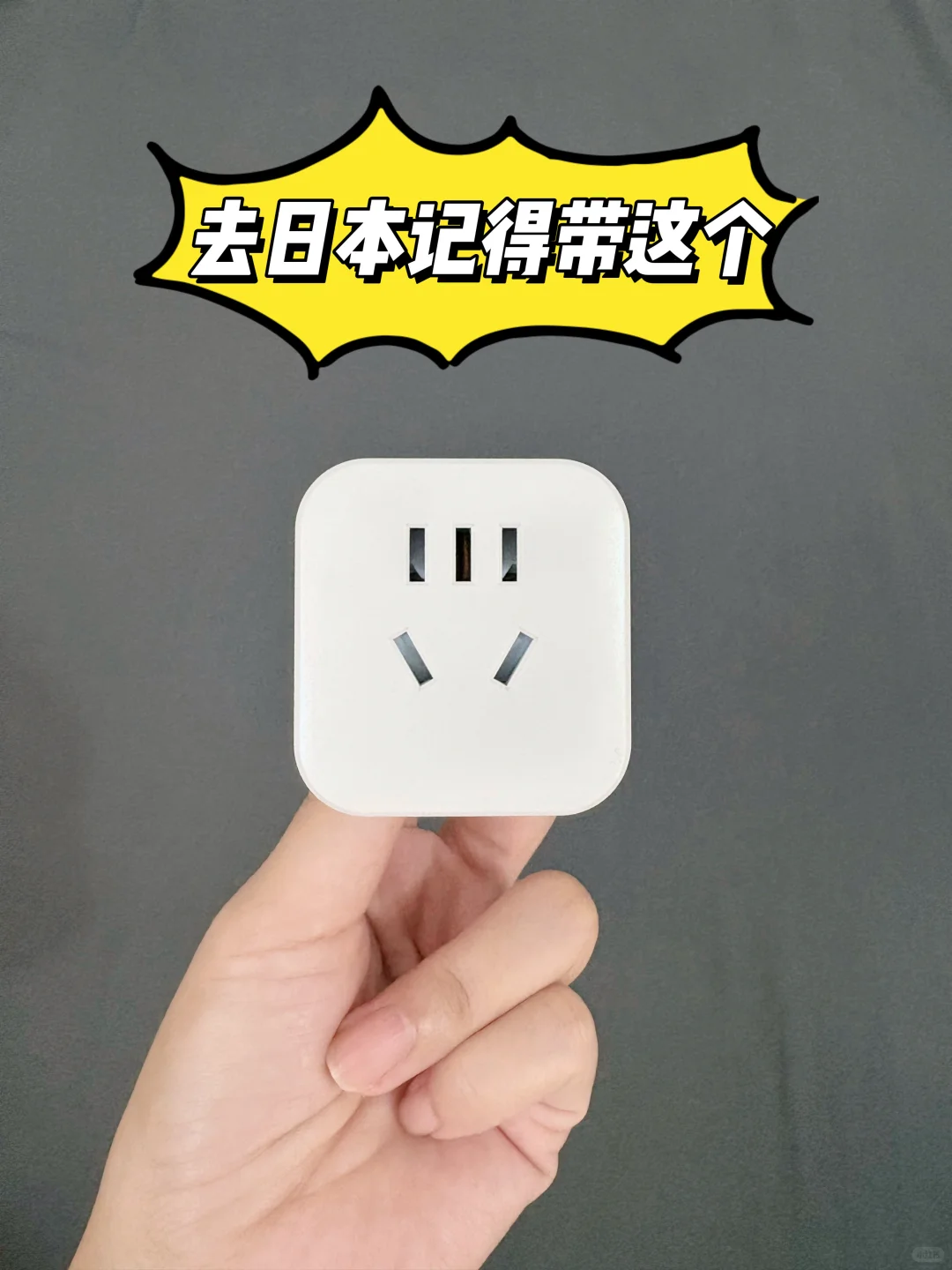 第一次去日本记得带个转换插头！