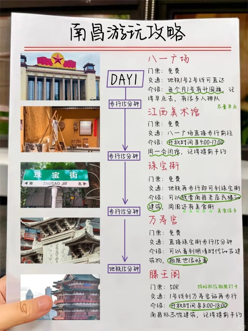 国庆去南昌旅游，没有比这更详细了的攻略吧