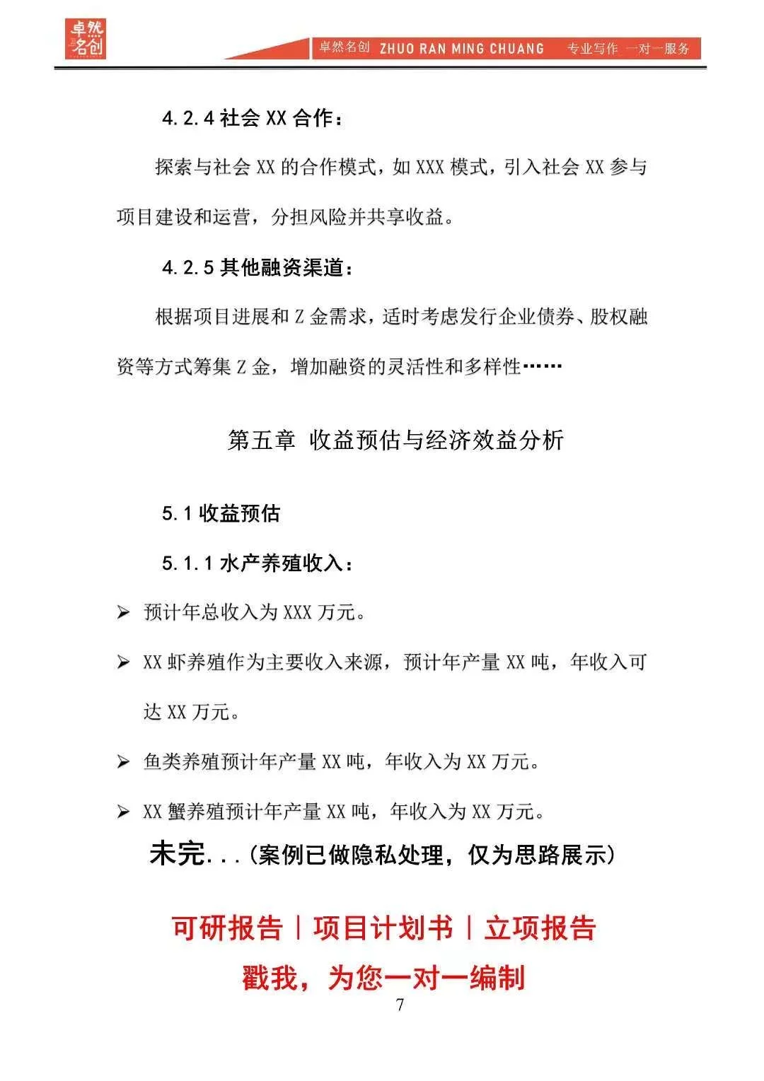 “农旅养”生态旅游开发项目计划书word