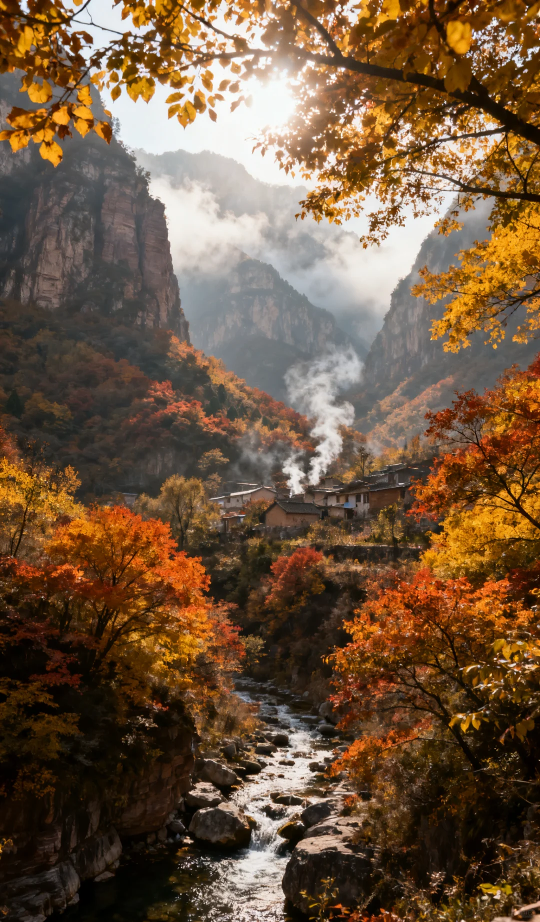 🌟 闯入秋日童话世界!万仙山红岩金叶封神