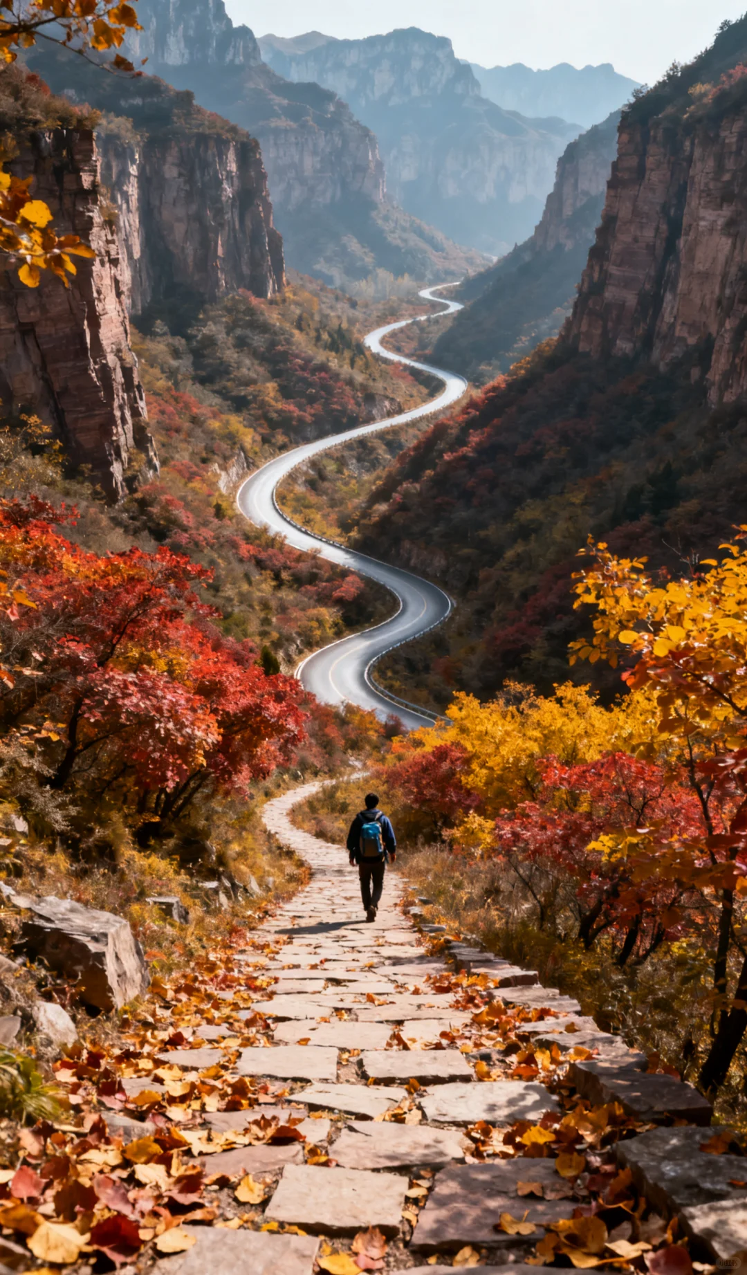 🌟 闯入秋日童话世界!万仙山红岩金叶封神