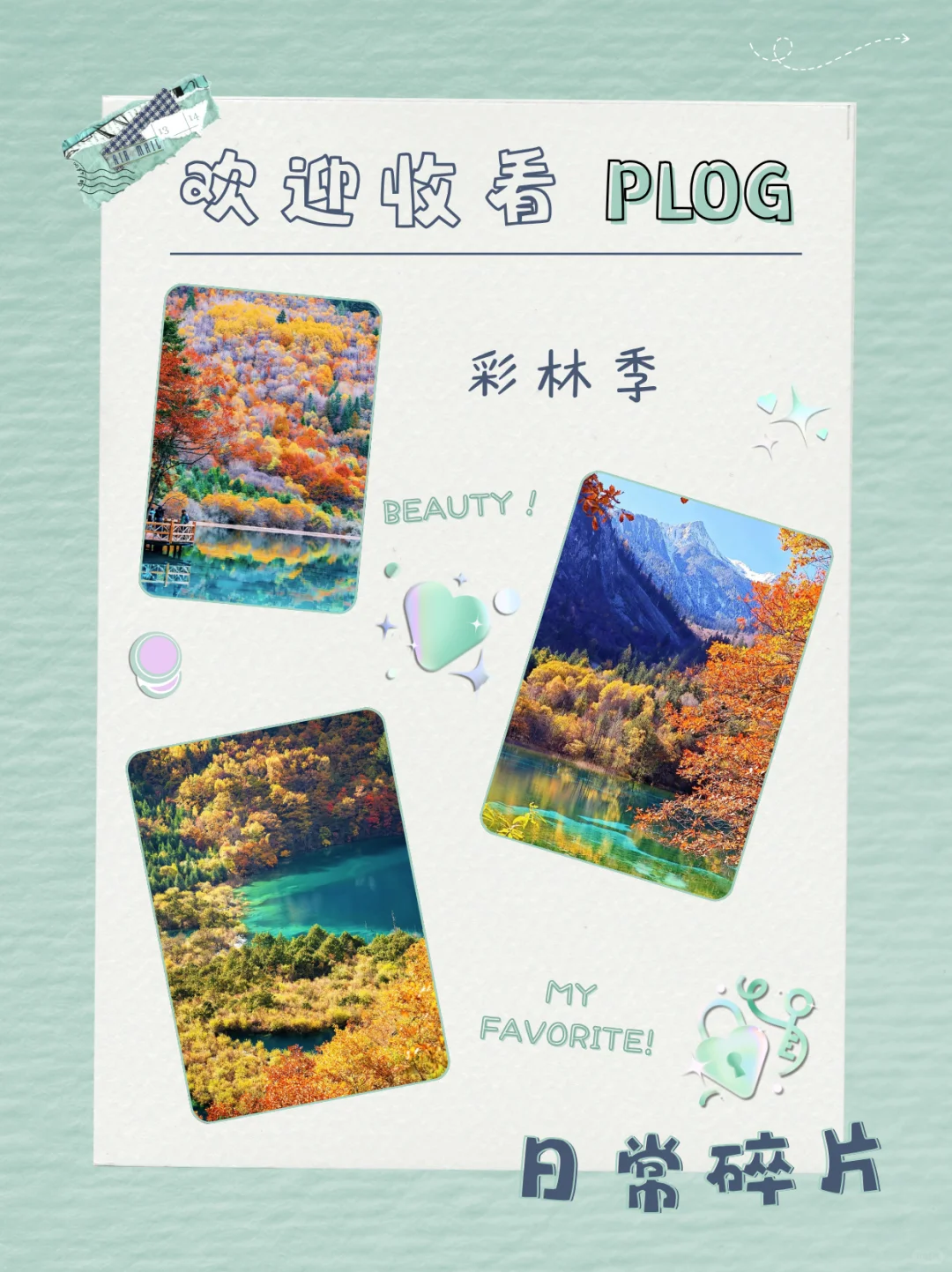 🍁金秋彩林季，九寨沟直通车带你嗨玩!