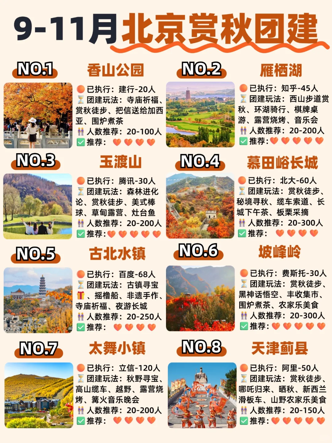 9-11月北京赏秋团建🍂大厂同款抄作业❗