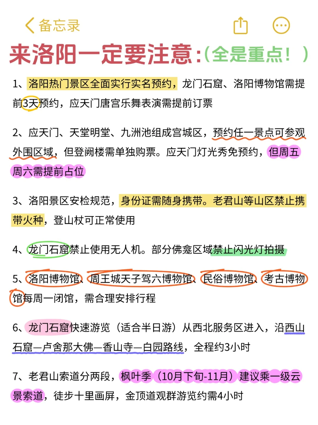 洛阳保姆级游玩攻略✅10-11月就这么玩！