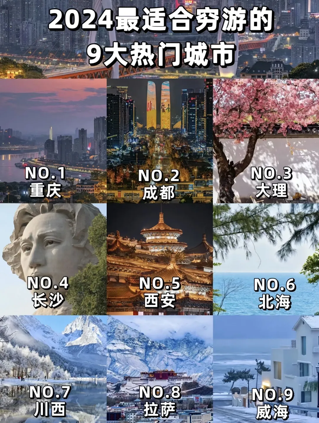 穷游版、适合躺平3～4天、9个小众城市、