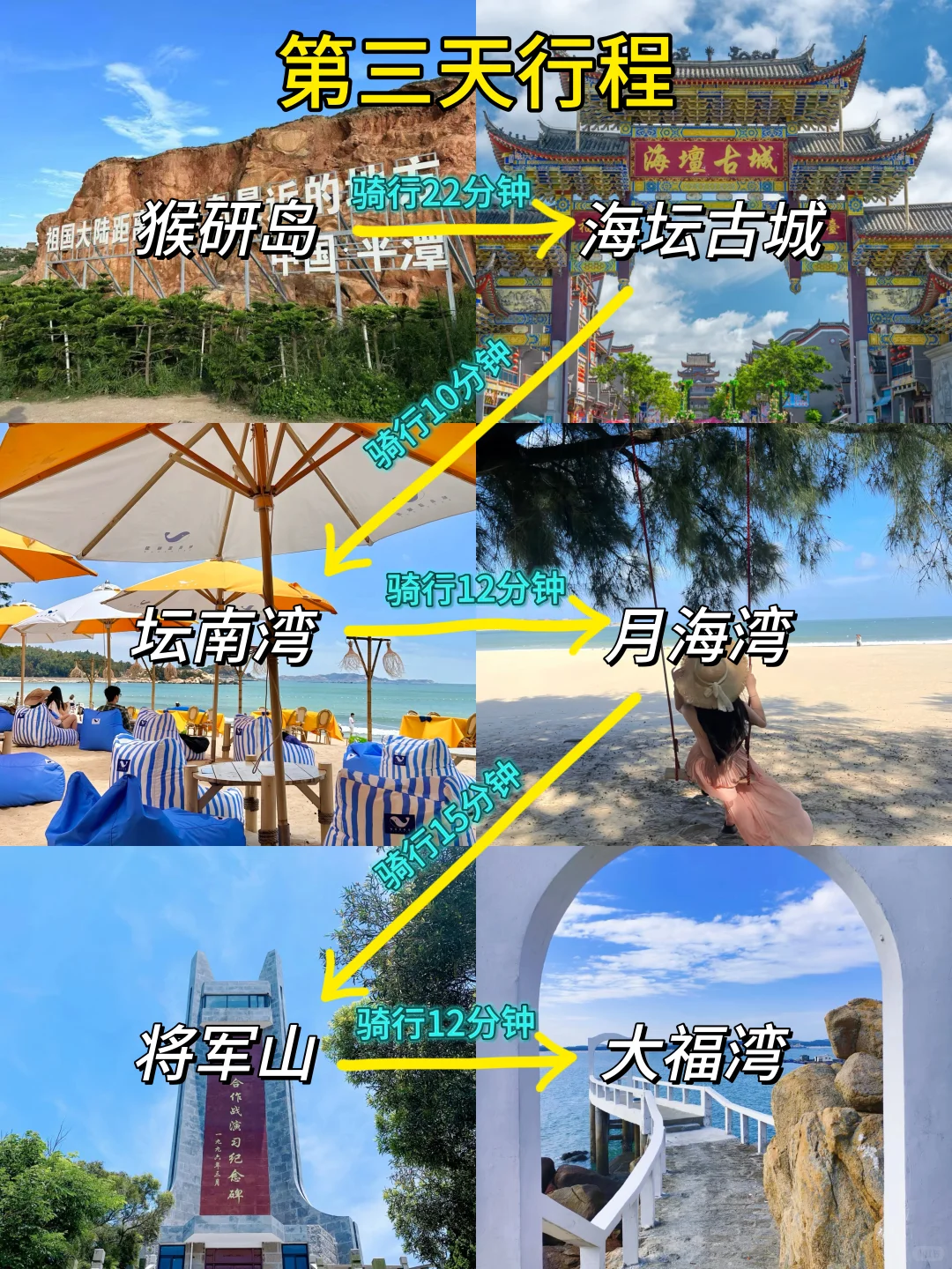 J人闺蜜对自己做的平潭攻略复盘甚是满意