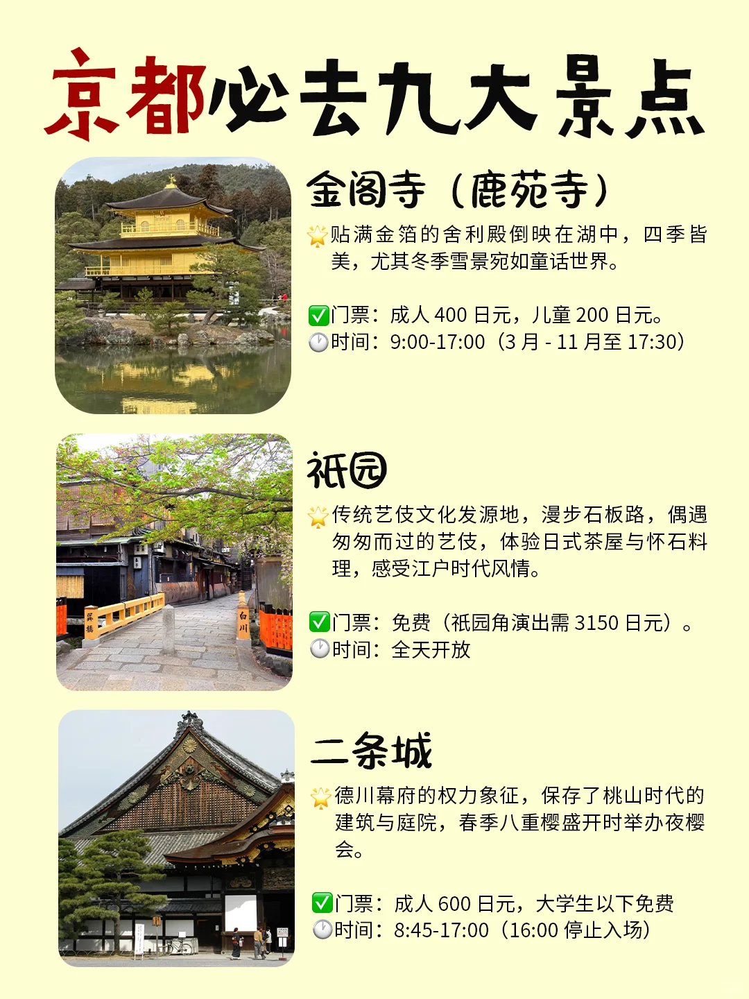 京都必去景点大全‼️看了直接闭眼冲！