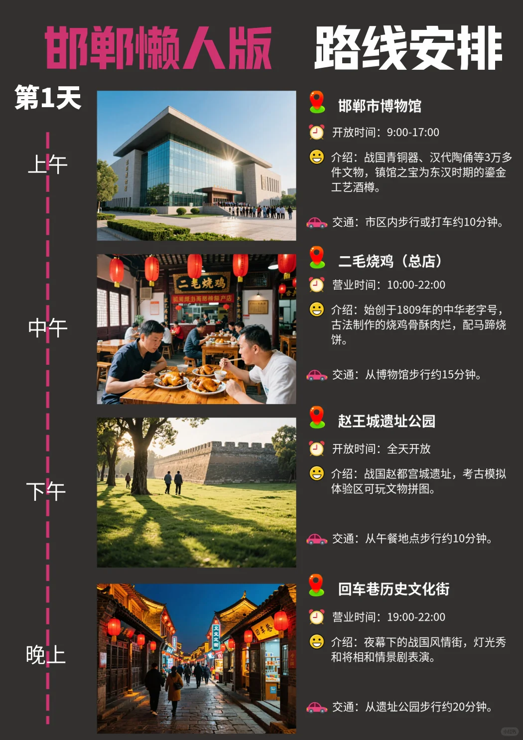 邯郸 3 日游懒人版 citywalk