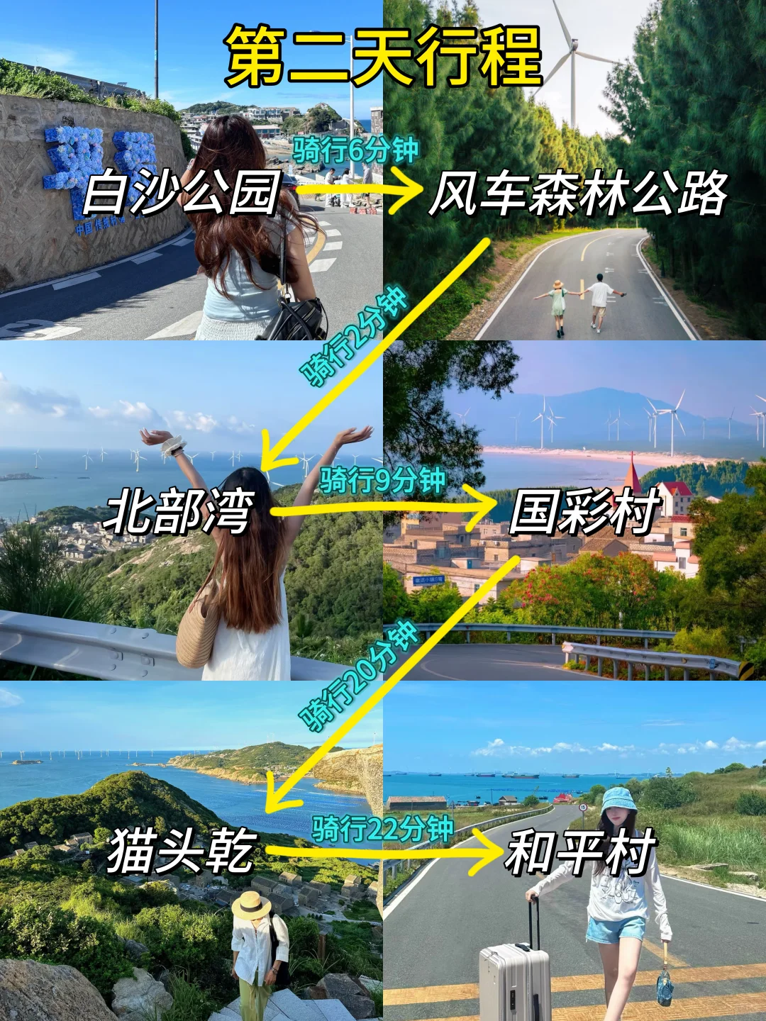 J人闺蜜对自己做的平潭攻略复盘甚是满意
