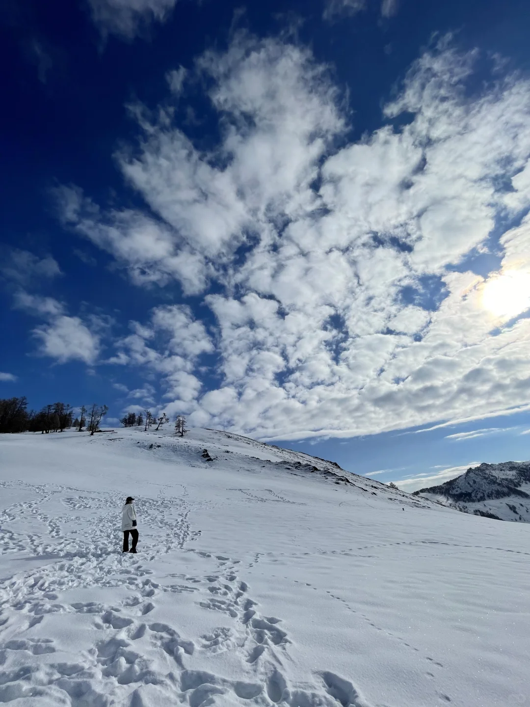 淡季的喀纳斯,人少景美,可以玩雪了