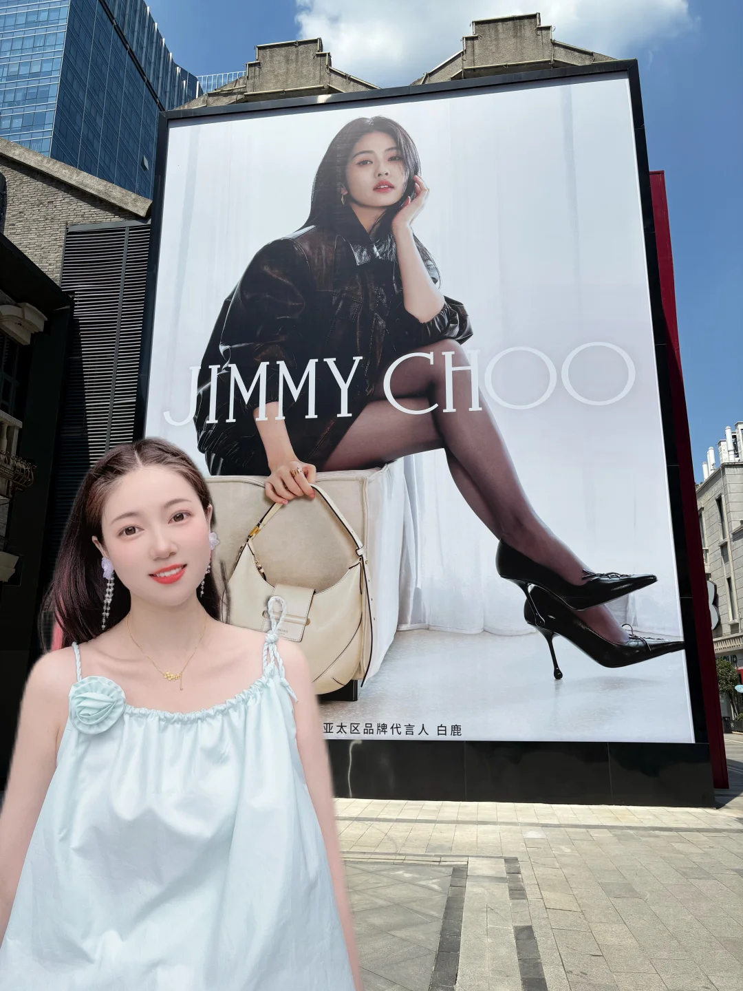 武汉SKP汉街打卡墙｜白鹿×JimmyChoo也太会了