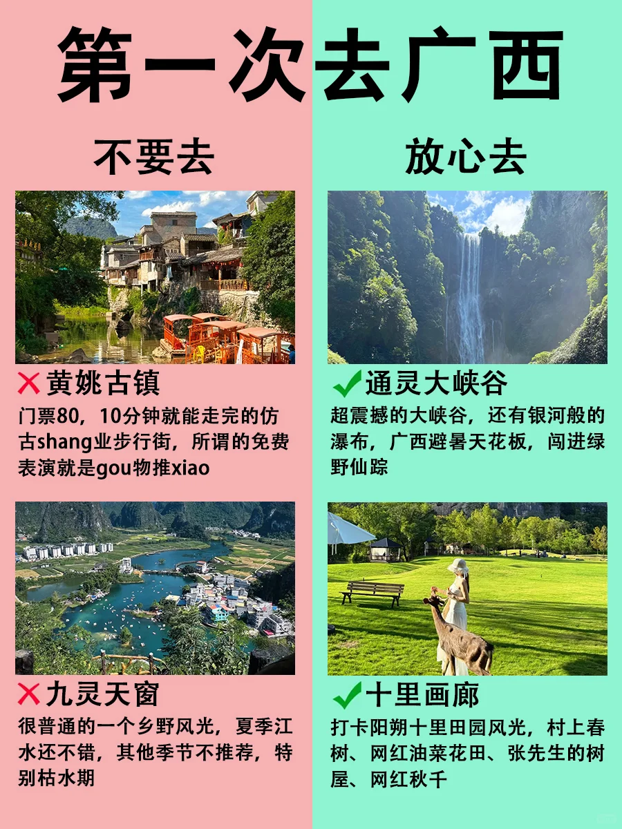 广西必去🆚不必去的景点，超全旅游攻略！
