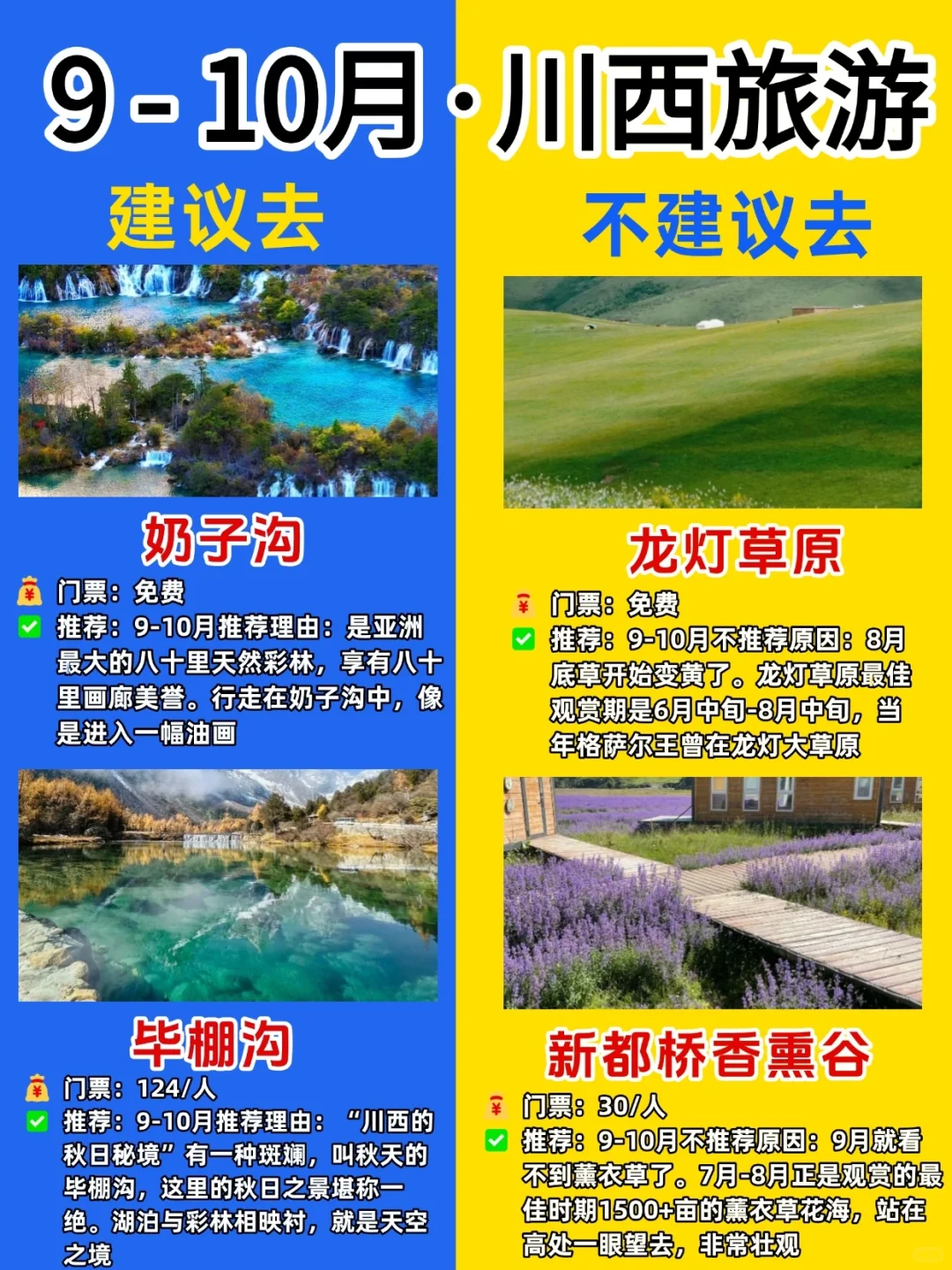 提前做好9-10月去西藏旅游攻略，不会白来❗