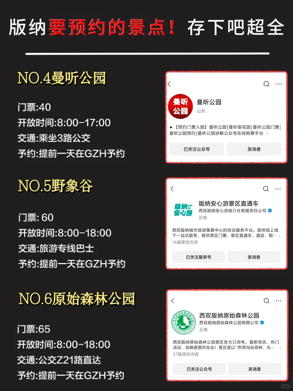 去版纳前,听点不一样的大实话...