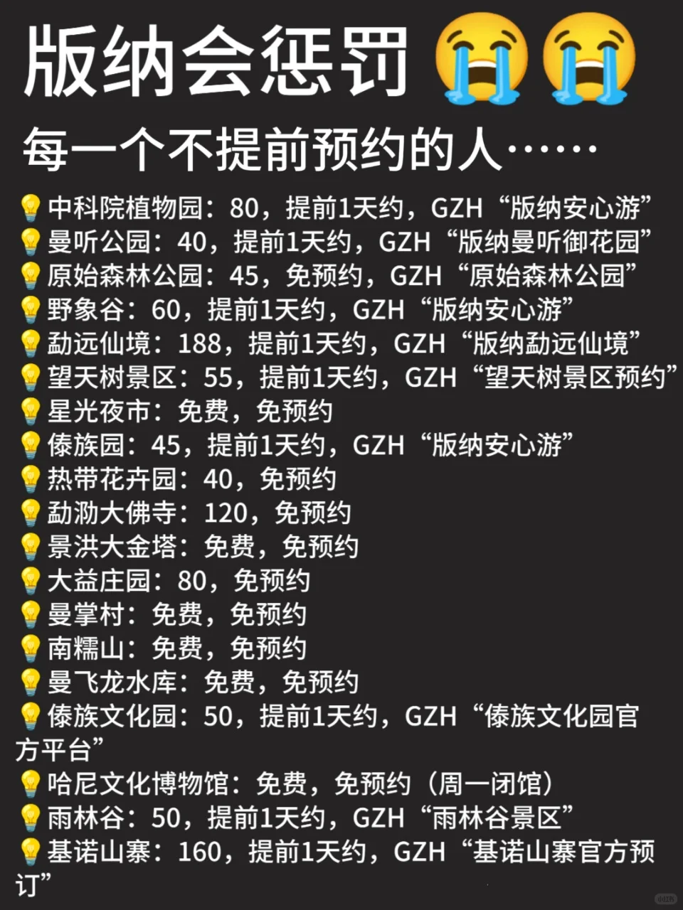 去版纳前,听点不一样的大实话...