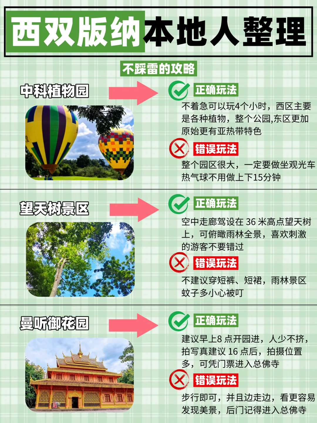 西双版纳旅游攻略|正确玩法不踩雷⚠️