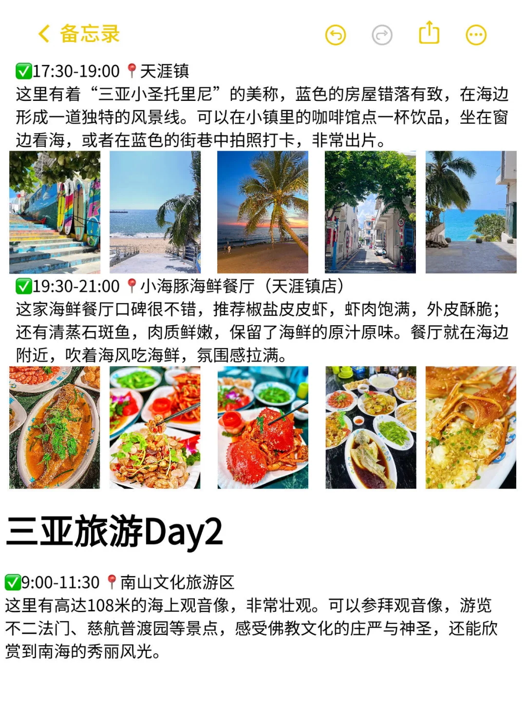 三亚旅游已回！J人对自己做的攻略满意到不行