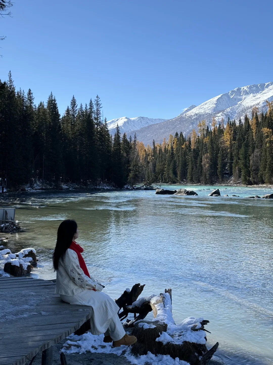 10.6中秋节豪赌喀纳斯成功！