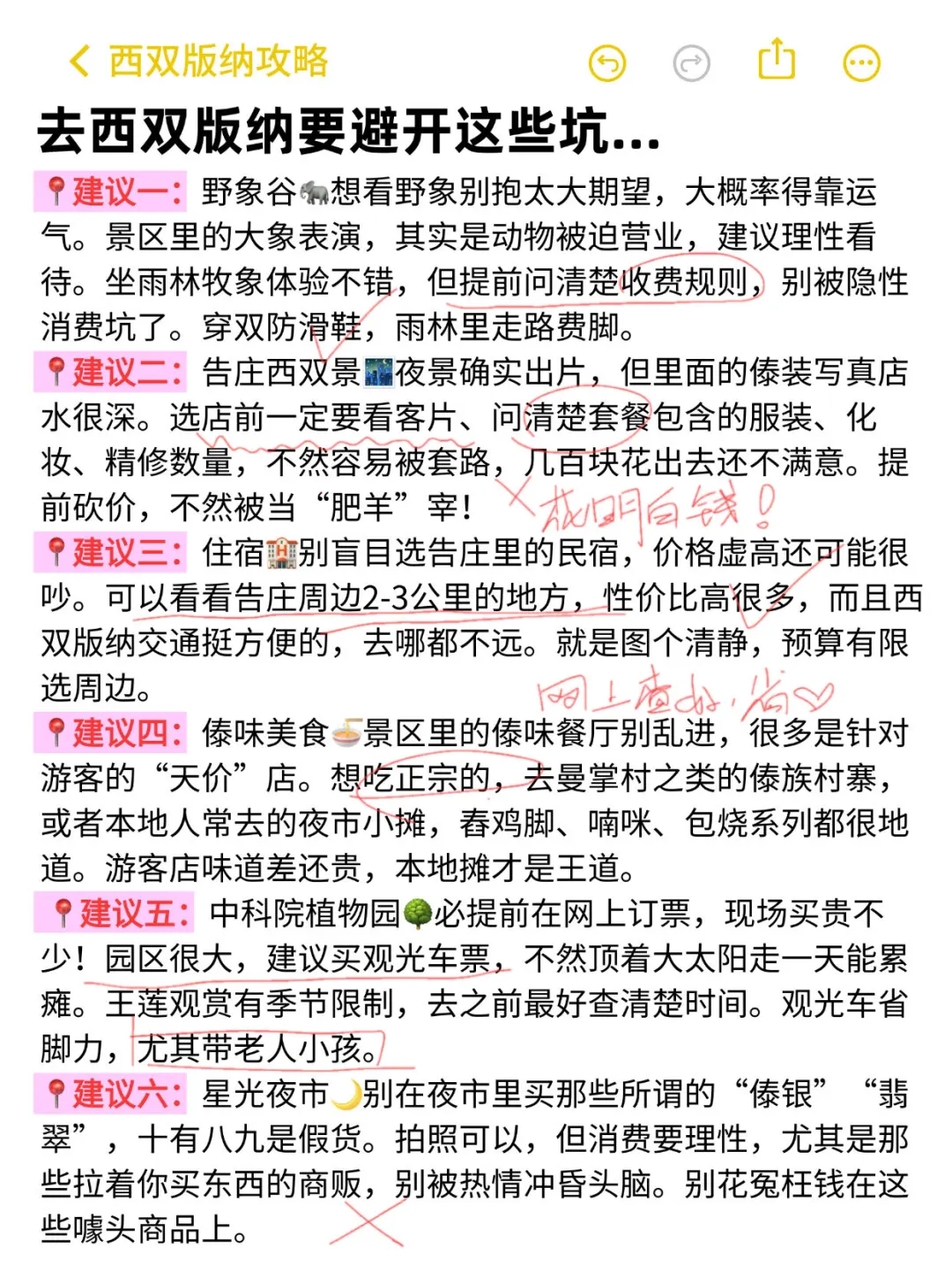 被自己熬夜做的西双版纳攻略满意得睡不着。。