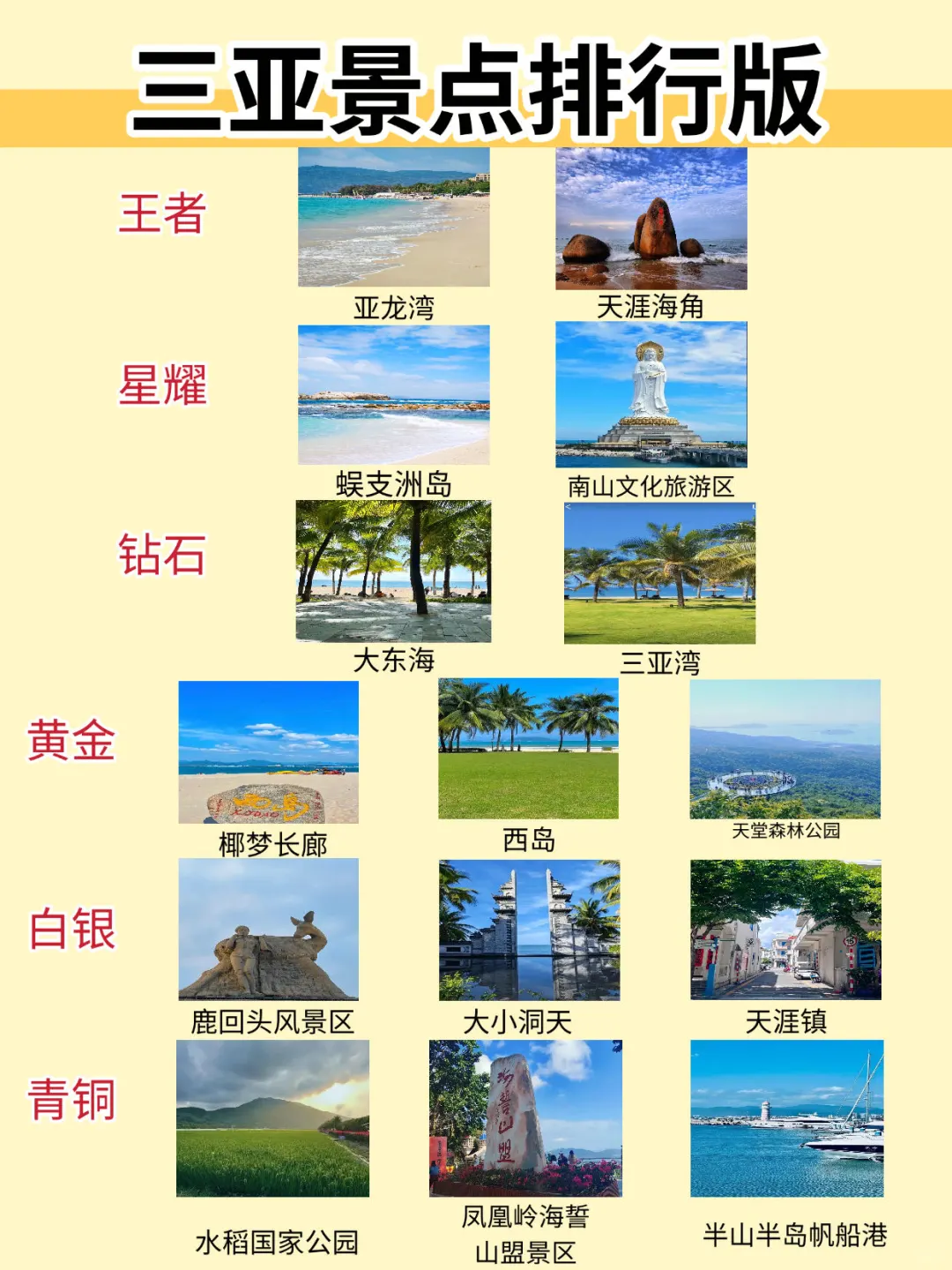 三亚5天深度游保姆级攻略|吃住行玩全拿捏