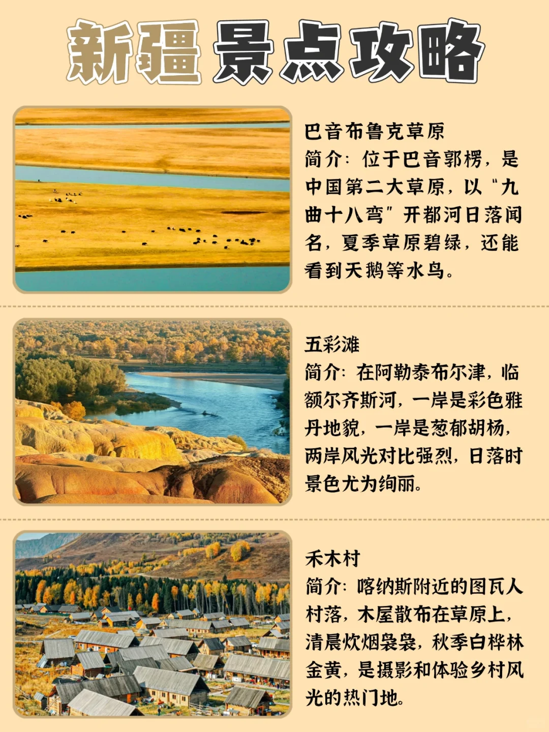 新疆旅游攻略|景点+美食全收录✨