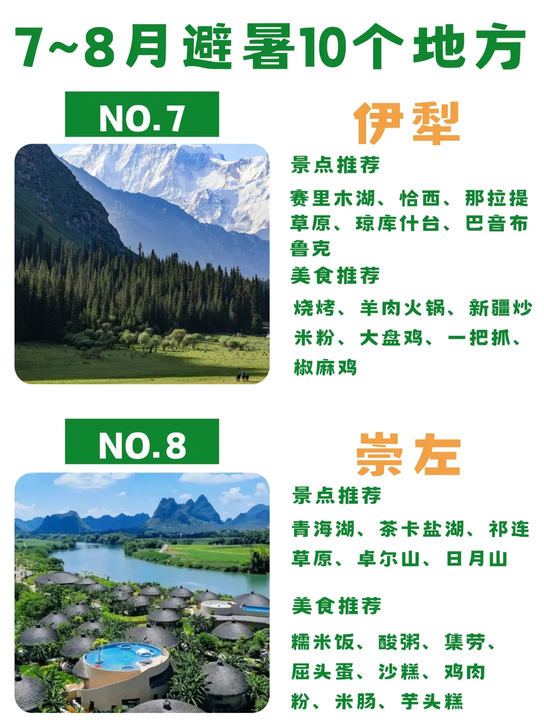 暑假旅游!国内🔟大避暑胜地!攻略get✅