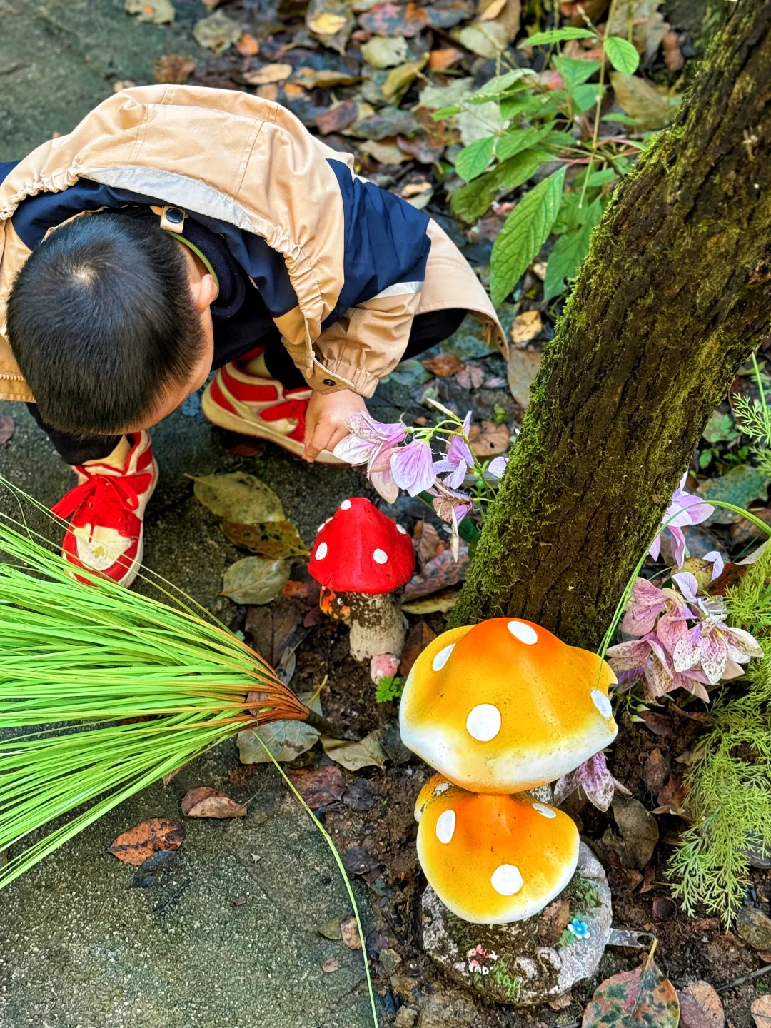 西安🚗1h,带娃去看秋景,黄金瀑布,美翻了