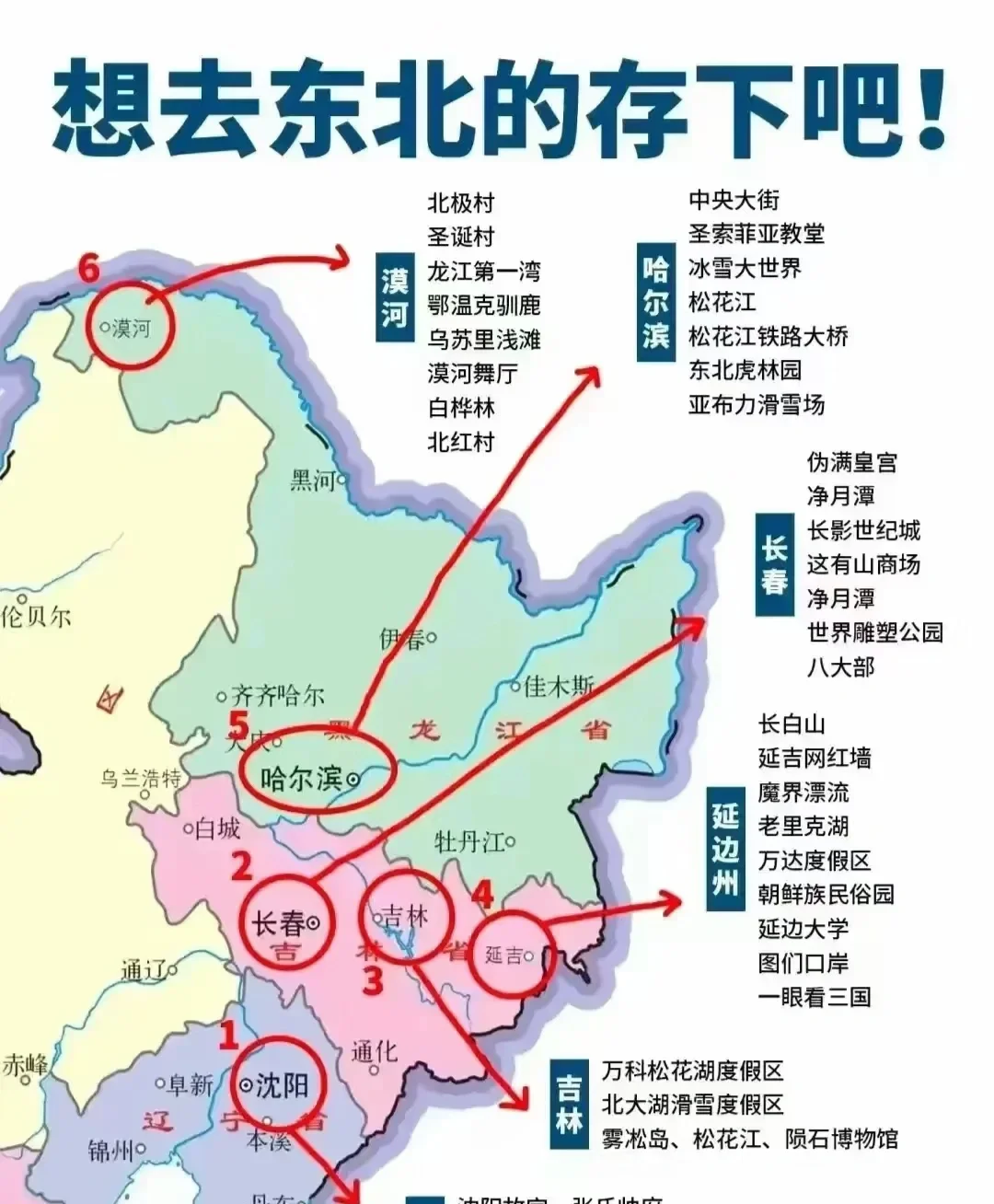 想去东北旅游了，看看你说的美景