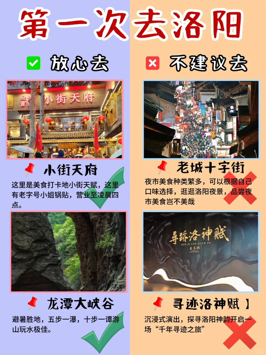 姐妹们！第一次去洛阳的宝子们注意啦～😉