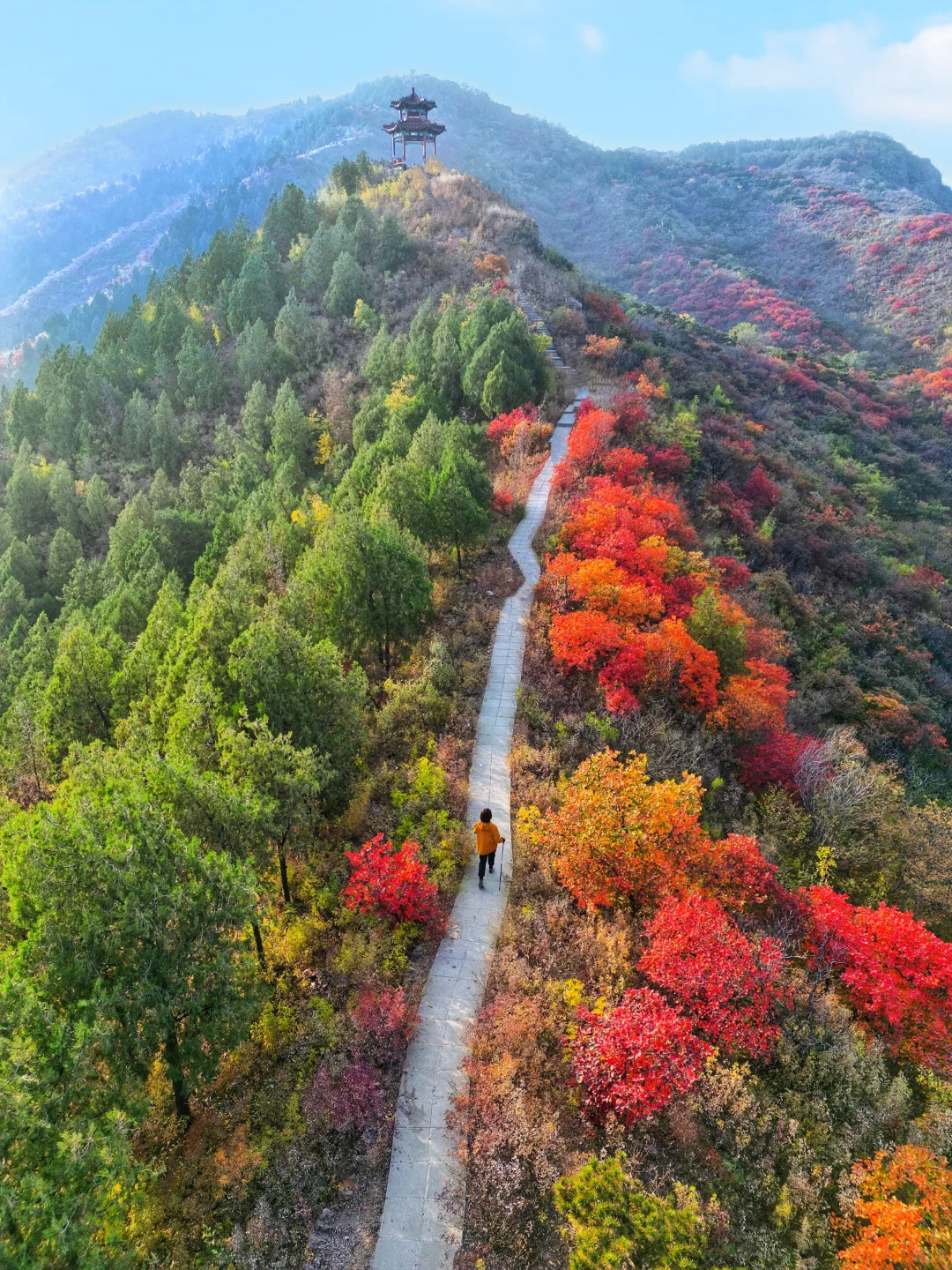 北京30分钟登顶‼️无痛赏红叶🍁公交直达