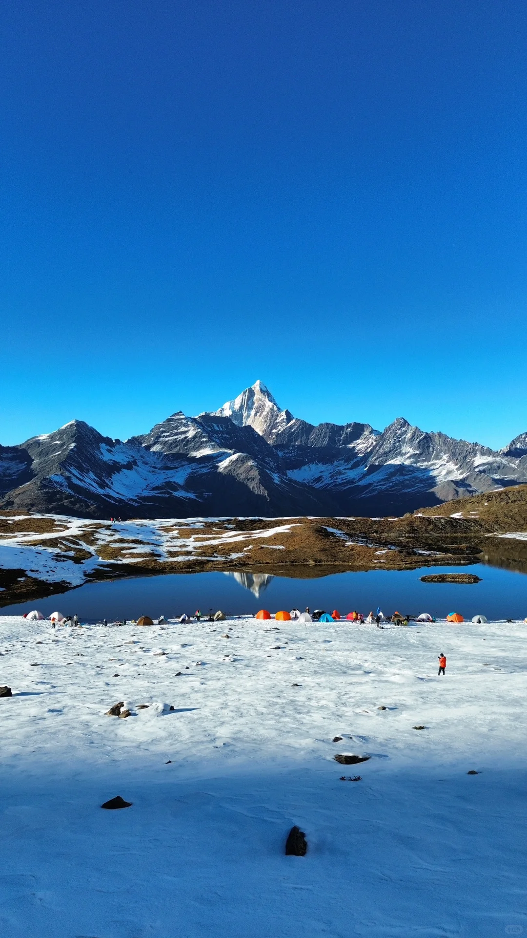 八角棚，四姑娘山绝佳倒影、日照金山观景点