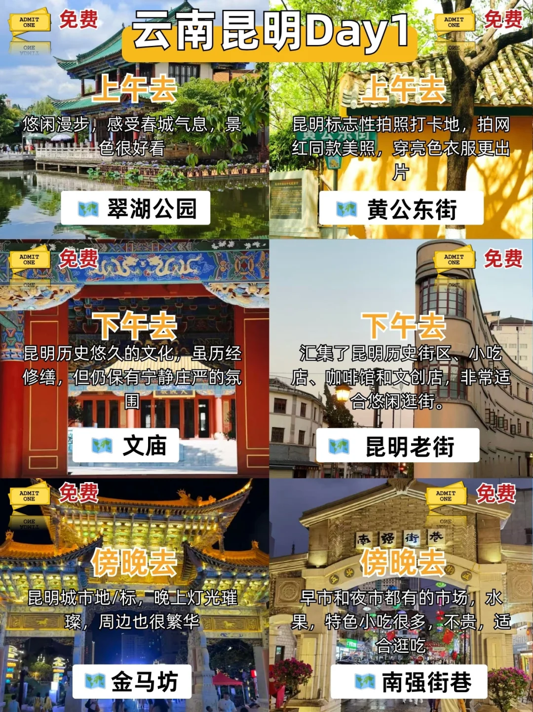 📍昆明-大理-丽江4天3晚省钱保姆级攻略