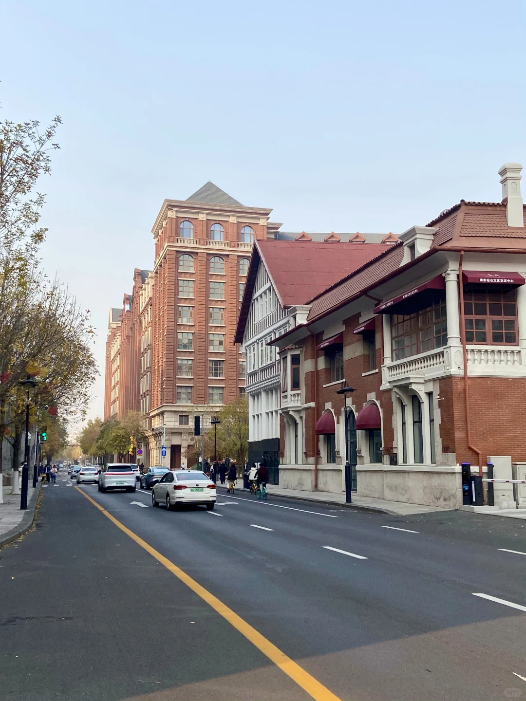 去了欧洲跟到了天津似的