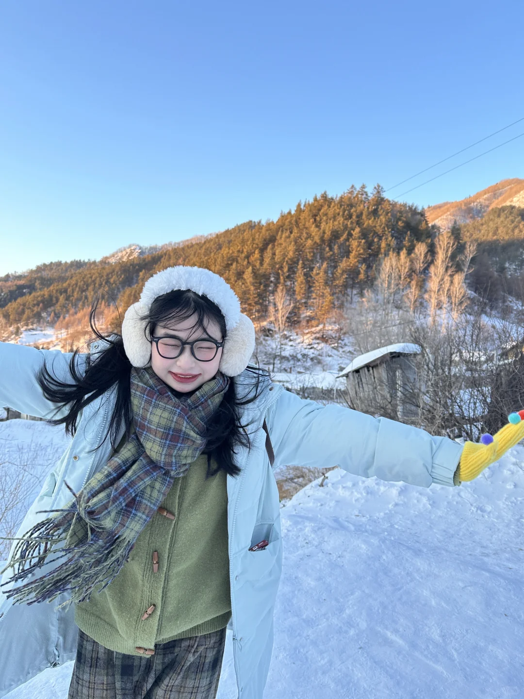 -30℃南方小土豆勇闯哈尔滨保暖穿搭