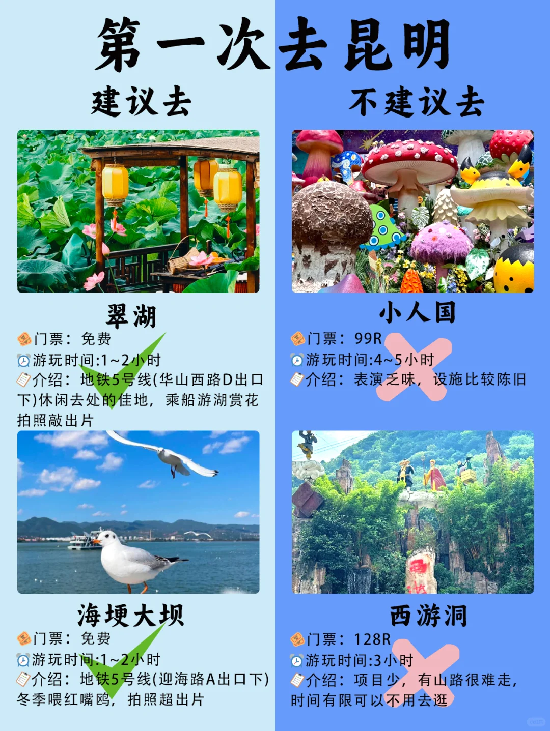 N刷昆明的总结✨真心建议第1️⃣次去的小宝