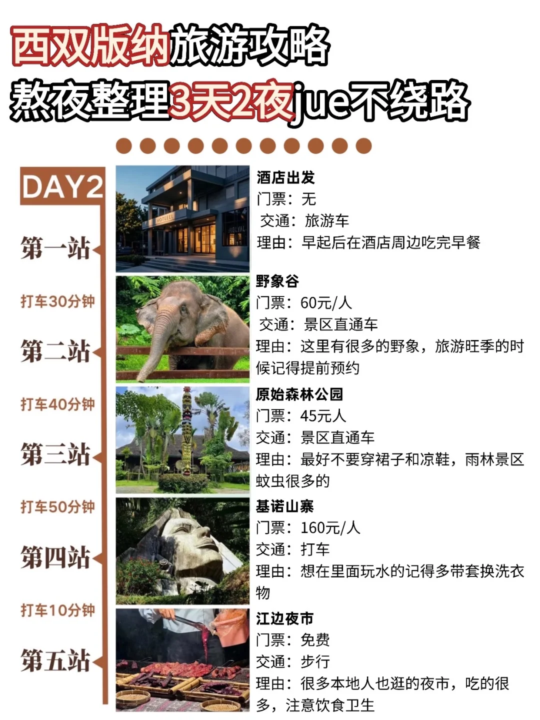 西双版纳3天2晚保姆级攻略❗️❗️看这一篇就够